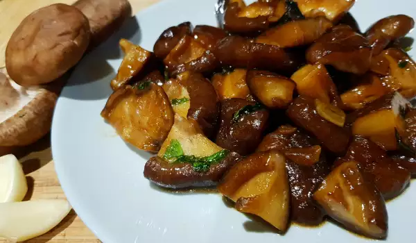 Karamelizovane pečurke Šitake u soja sosu