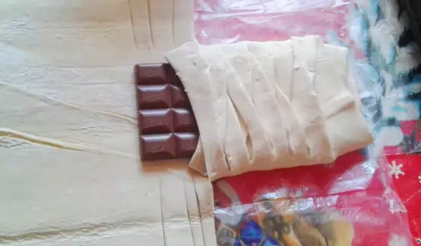 Čokolada u lisnatom testu za decu