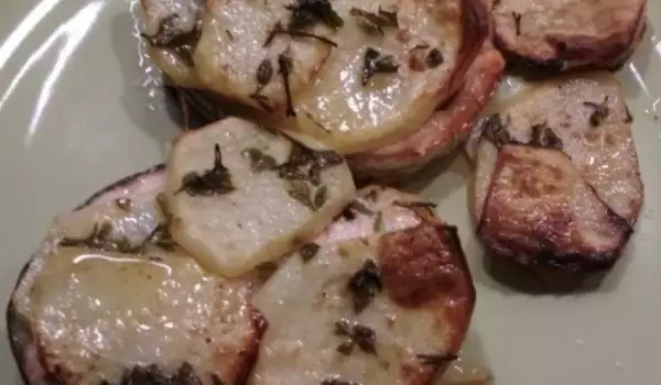 Pečeni losos sa krompirom