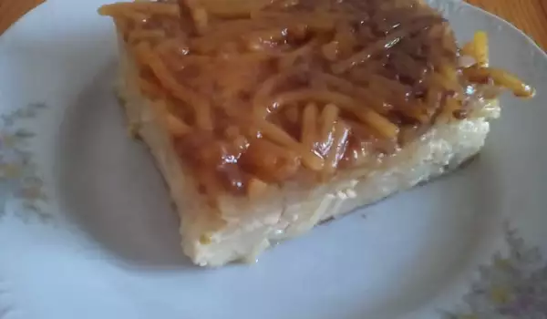 Slatke špagete sa karamelom u rerni