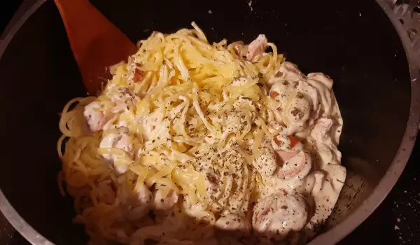 Špagete sa pavlakom i kobasicom