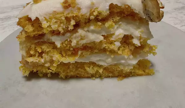 Torta od šargarepe sa krem sirom i pudingom