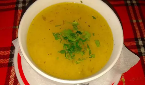 Supa sa crvenim krompirom i bamijom