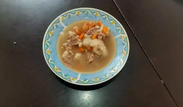 Supa sa teletinom i karfiolom
