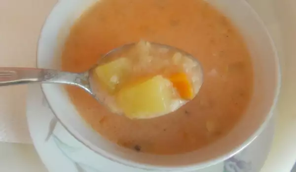 Supa od tikvica sa pirinčem za decu
