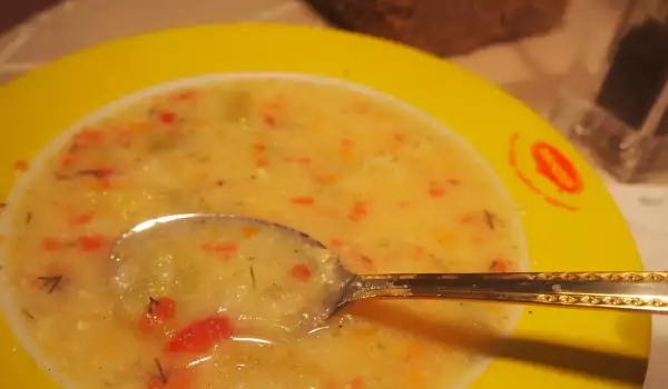 Supa sa tikvicama, pirinčem i krompirom