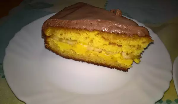 Torta sa bananama i kakao glazurom