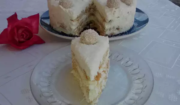 Keks torta bela nežnost