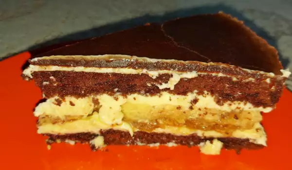 Torta sa krem karamelom i čokoladom