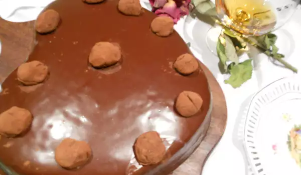 Torta čokoladni šifon u obliku srca
