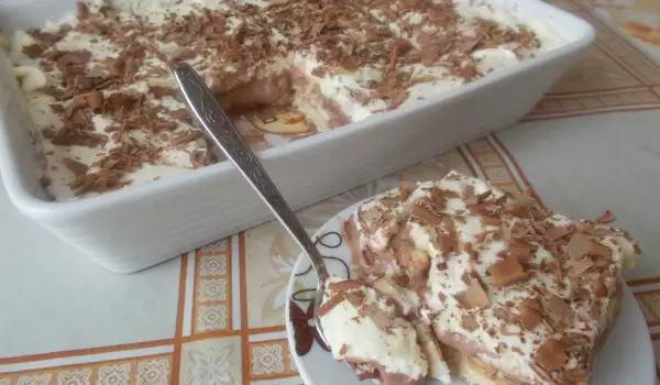 Keks torta sa kiselom pavlakom i bademima