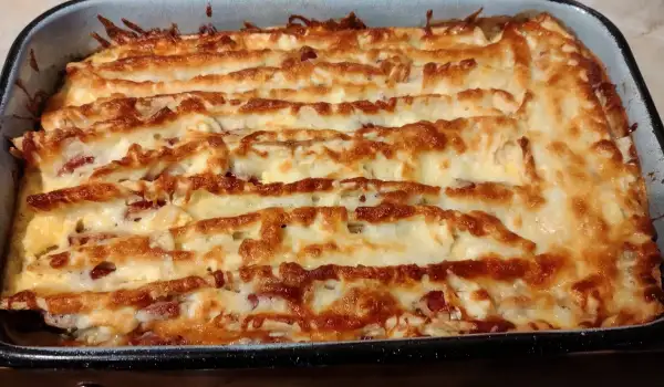 Lenja pita sa tortiljom i kačkavaljem
