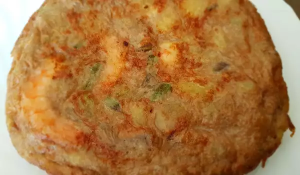Tortilja sa povrćem i škampima