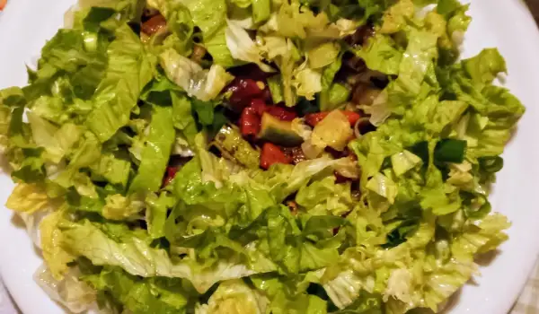 Vegan salata sa mnogo povrća i dresingom