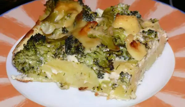 Vegetarijansko zapečeno jelo sa brokolijem i krompirom