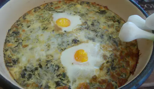 Zapečeno jelo sa zeljem i jajima iz rerne
