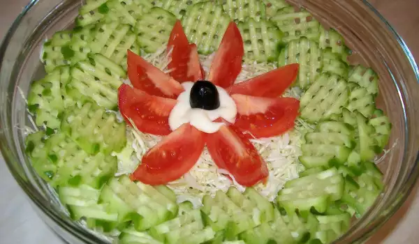 Salata od kupusa sa paradajzom i krastavcem