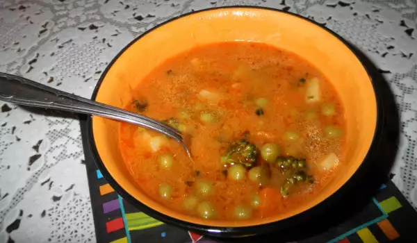 Supa od graška, brokolija i krompira