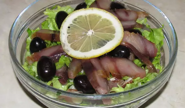 Zelena salata sa fileom od palamide