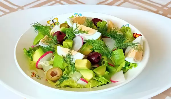 Uskršnja zelena salata sa avokadom