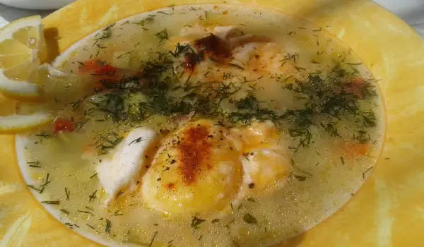 Čorba od povrća sa poširanim jajima