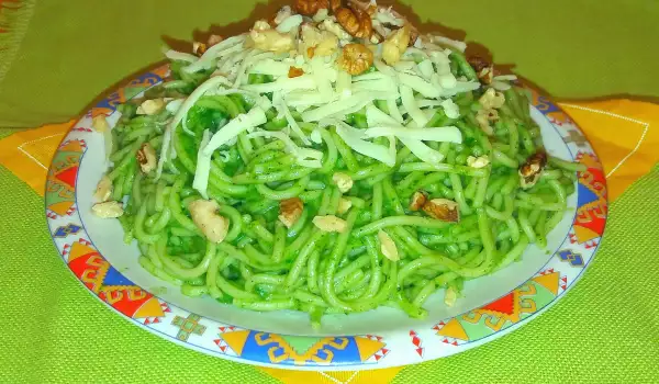 Zelene špagete sa koprivom i kačkavaljem