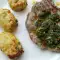 Svinjska šnicla sa argentinskim Čimičurijem i mini kroketima