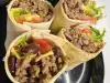 Burito sa mlevenim mesom i čedar sirom
