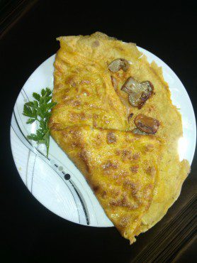 Omlet sa pečurkama i svežim mlekom