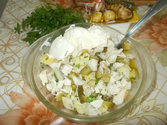 Pileća salata sa čičokom