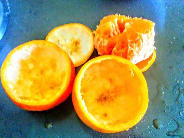Predjelo od punjenih mandarina sa škampima i lososom