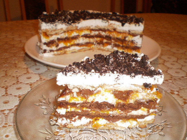 Keks torta sa bundevom i tečnom čokoladom
