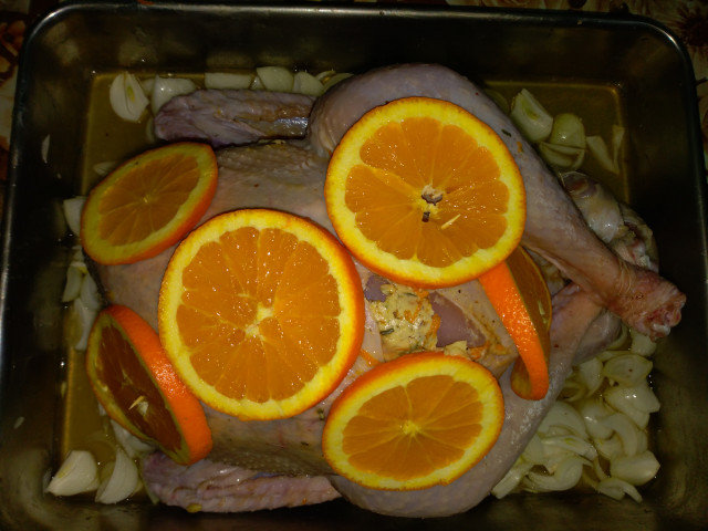 Pečena ćurka sa pomorandžama
