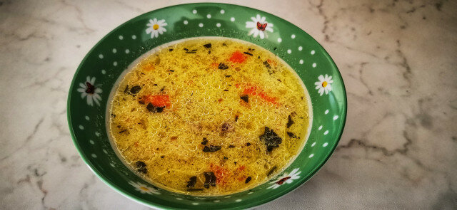Pileća supa sa krompirom i fidom