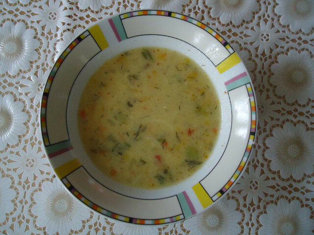 Supa od povrća sa zaprškom
