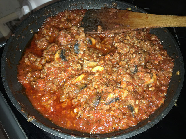 Špageti sa sosom Bolonjeze sa pečurkama