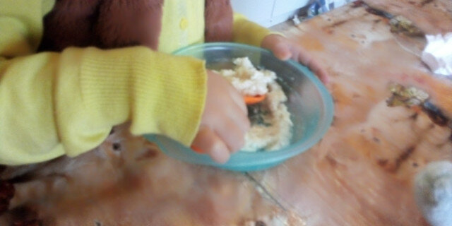 Oblačić sa pirinčanim grizom sa sirom za decu
